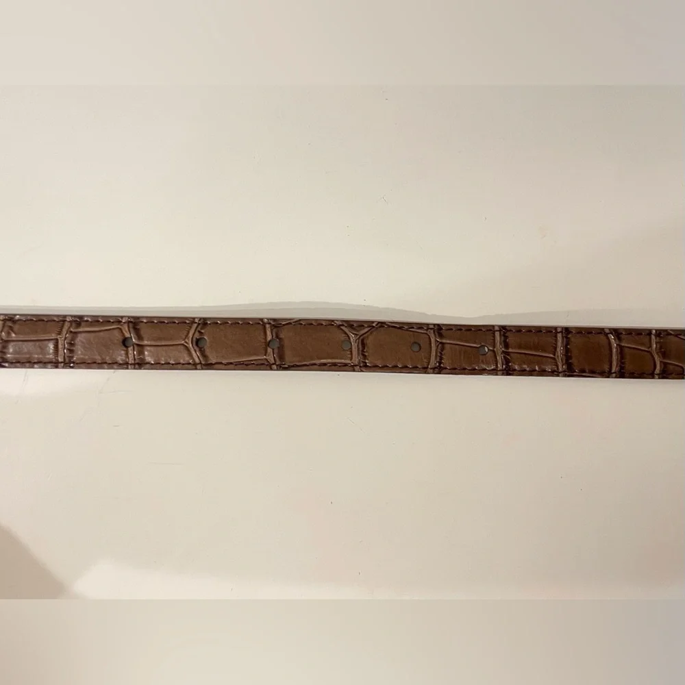 Simple Retro Vintage Women’s Brown Slim‎ Belt Size 26”/28”